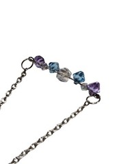 Bar Necklace Vntg Swarovski Crystal Minimalist Necklace Handmade Bar Necklace
