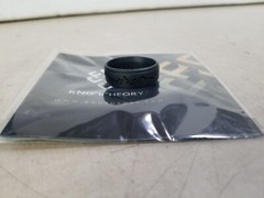 Knot Theory Engraved Silicone Ring – Engraved Mountain Dark Silver – Size 12