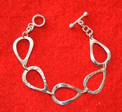 Sterling Silver Bracelet Water Drop .925 NEW