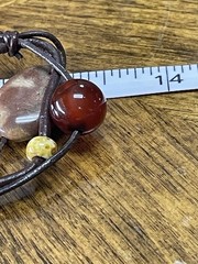Artisan Red Jasper & Mixed Gemstone Jewelry Lot Of 3. 2 Necklaces& 1 Bracelet