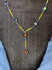 Woman’s Hand Crafted Earrings Necklace By Earth Dreams Sterling Silver 1 1/4 In