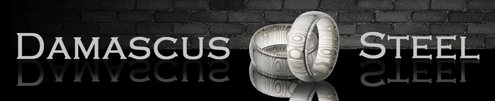 Damascus Steel Ring, USA Custom Made Hand Finished Damascus Band