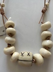 Twine & Twig Cord Classic Necklace Neutral Globally Sourced Beads