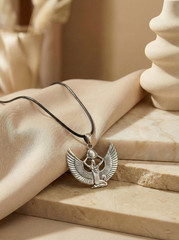 Isis necklace pendant – Egyptian goddess – Silver 900 – Egypt Amulet jewelry