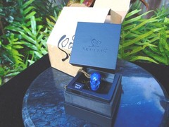 Lapis Lazuli Skull Pendant by Skullis