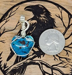 Chrysocolla And Malachite Pendant
