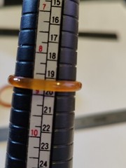 Lot of 3 Stackable Band Rings Green Aventurine, Jasper, Amber