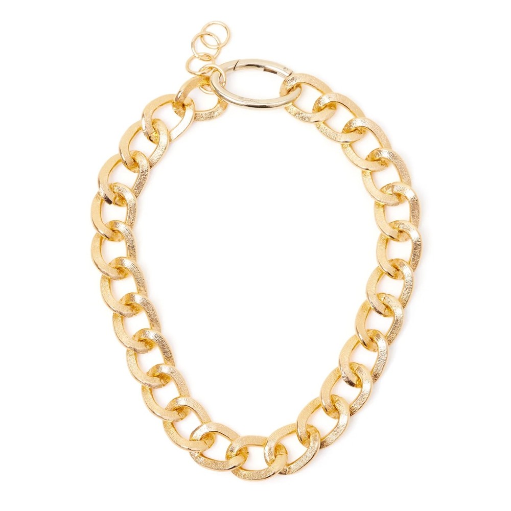 Sodini Grumetta Flat Chains Gold 97C276D | Adjustable Necklace 50+5 Cm