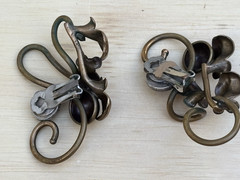 Luna Parc Bronze Earrings VB Veedra Ricky Boscarino Artisan Clip Ons With 925