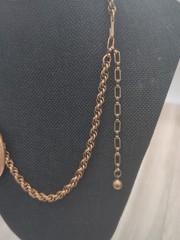 Copper Medallion Pendant Thai Female Goddess Luck Chain Necklace