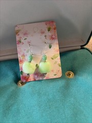 Woman’s Hand Crafted Earrings By Earth Dreams Sterling Silver 1.5 Inch