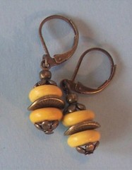 MINI-SAUCERS HOWLITE DROPS Silver or Bronze handcrafted CHOOSE xx