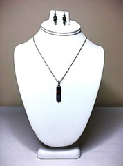 Rainbow Pendant and Earrings Handmade Set in Sterling Silver & Natural stones