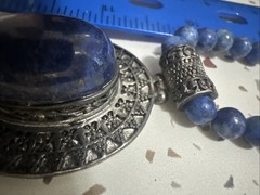 Lapis Lazuli Beaded Pendant Necklace
