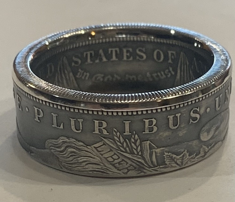 Coin Ring – *Authentic* Morgan Silver Dollar Quality Hand Crafted Custom Size 11