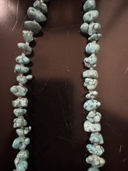 Block Turquoise Howlite Necklace