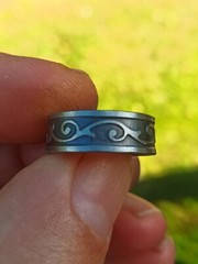 Vintage Handmade Stainless Steel Spoon Ring Size 6.0