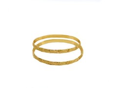 Vintage 1980s Bamboo Bangles | Premium 1/20 14K Gold-Filled | Handcrafted