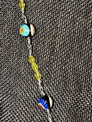Woman’s Hand Crafted Earrings Necklace By Earth Dreams Sterling Silver 1 1/4 In