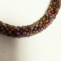 Sashka Bracelets Roll On Glass Beads Purple And Brown Set Of 3
