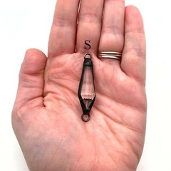 Pointed Clear Teardrop Chandelier Connector (Available in 2 Options) (SGP110)