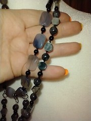 Black Labradorite Handknotted Layered Necklace