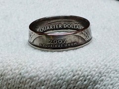 UTAH – Size 9 State Quarter Coin Ring