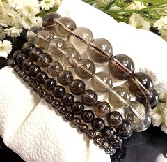 Smoky Quartz Stretchy Bracelet Healing Gemstone 4mm 6mm 8mm10mm12mm