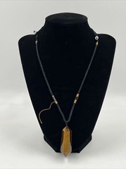 Tigers Eye Pendant Necklace 18”-24” Adjustable