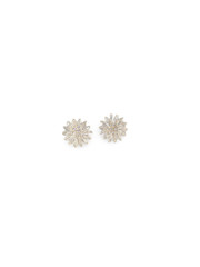 Floral Stud Earrings, Gemstone Flower Earrings, Dainty Floral Earrings
