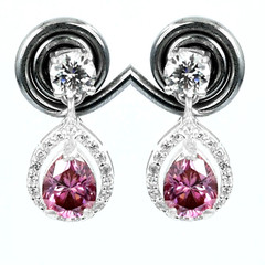 2Ct Certified Pink Diamond Solitaire Studs, Great Sparkle-Free Tariffs.