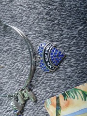 Cape Creations Handmade Bracelet Blue Charms Lighthouse, Bird, Cape May Point