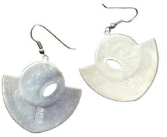 Alpaca Mexico silver abalone earrings