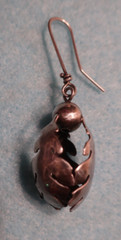 Sterling Oak Leaf Single Earring / Pendant; Made in USA by Peggy Johnson