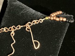 Handmade One -Of-Kind Copper Wired Musical Notes 7-3/4” Bracelet