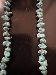 Block Turquoise Howlite Necklace