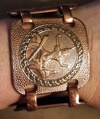 Vintage Siam copper Unisex bracelet size Average