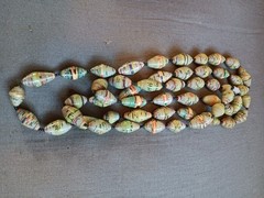 Hand Rolled Paper Beaded Necklace Artisan Made Multi-Color Great Holiday Gift 🎁
