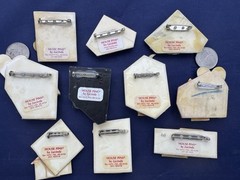 Vintage Lucinda Pin Lot House Pin Red Black Metallic Etc 10 Pc 1 Is Music Pin