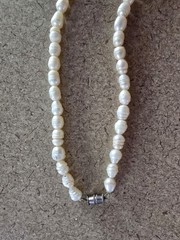 Vintage Fresh Water Pearl Necklace 19″