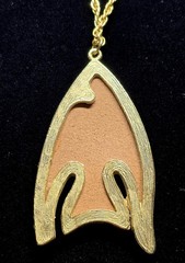 Unique GD Signed Icthys Motif Fish Christian Statement Pendant Necklace 24″