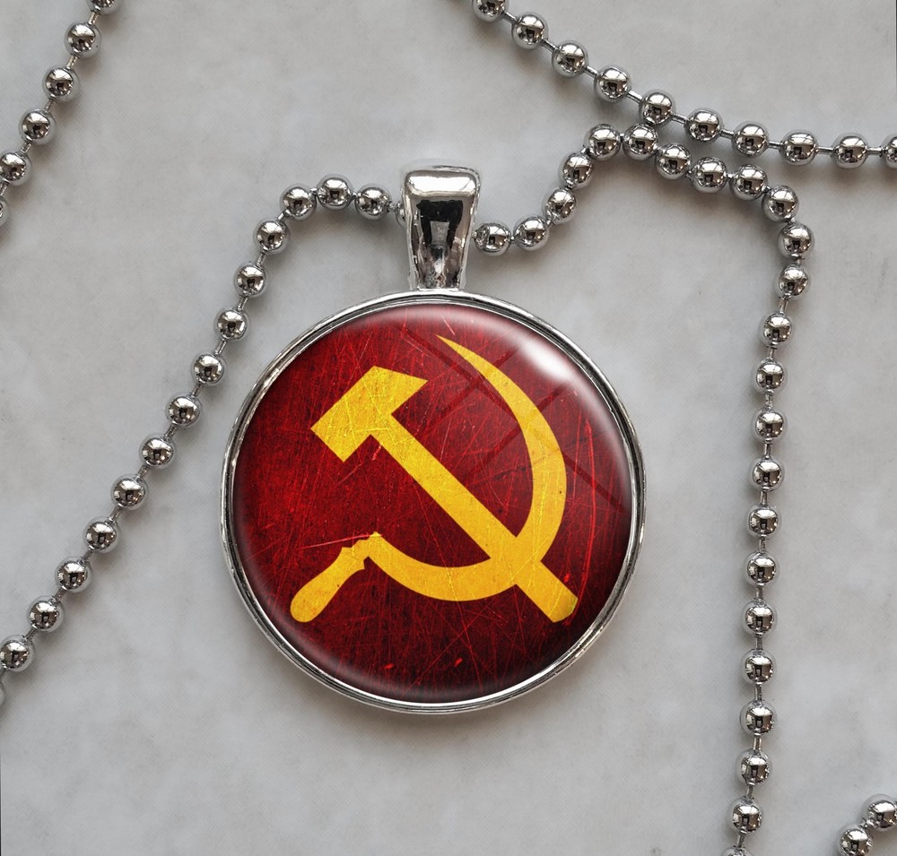 Communism Hammer & Sickle Choose Style Communist Pendant Necklace
