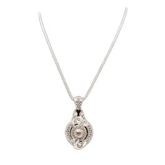 Sarda Peach Stone Koy Fish Peces Sterling Silver Pendant