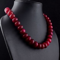 Top Grade Selling Red Ruby 600.00 Cts Beaded Necklace Jewelry VK 60 E641