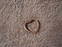 1986 Washington Quarters, Handmade Coin Heart Pendant 7/8″