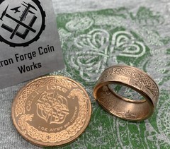 1oz Celtic Lore .999 Copper Coin Ring Celtic Knot Irish Ireland Scottish