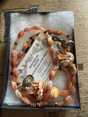 Beauty By Nature Handmade Natural Stone Jewelry Glasses Cats Chain Carnelian