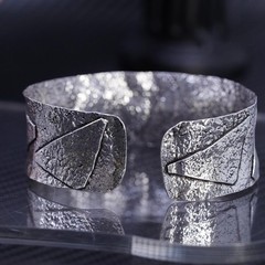 7”, vintage southwestern Sterling Silver 925 cuff bracelet geometric textures