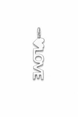 Heart Hollow Pendant Necklace 925 Sterling Silver Dainty Love Charm Women