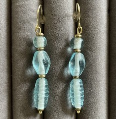 Artisan Earrings set of Three, Dangle/Drop Earrings, Gold and Silver Tone, New